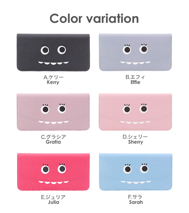 スマホケース 手帳型 カバー 手帳型ケース ベルトなし モンスター