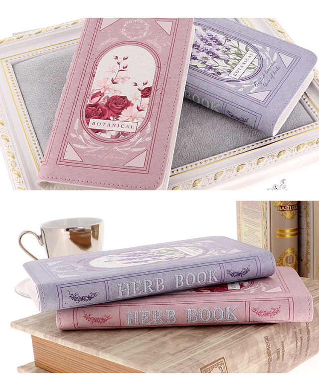 スマホケース 手帳型 カバー 手帳型ケース ベルトなし ボタニカル 植物 花 フラワー 洋書 刺繍