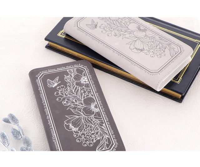 スマホケース 手帳型 カバー 手帳型ケース ベルトなし アンティーク レトロ 花 蝶