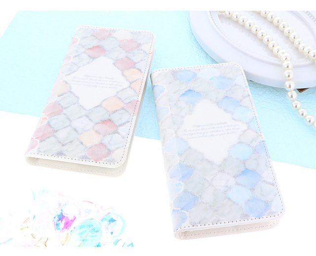 スマホケース 手帳型 カバー 手帳型ケース ベルトなし ダマスク柄 モロッカンタイル タイル 夏