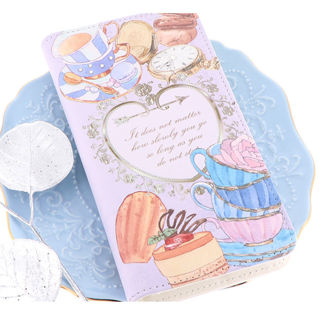 スマホケース 手帳型 カバー 手帳型ケース ベルトなし お菓子 スウィーツ 紅茶 マカロン ケーキ