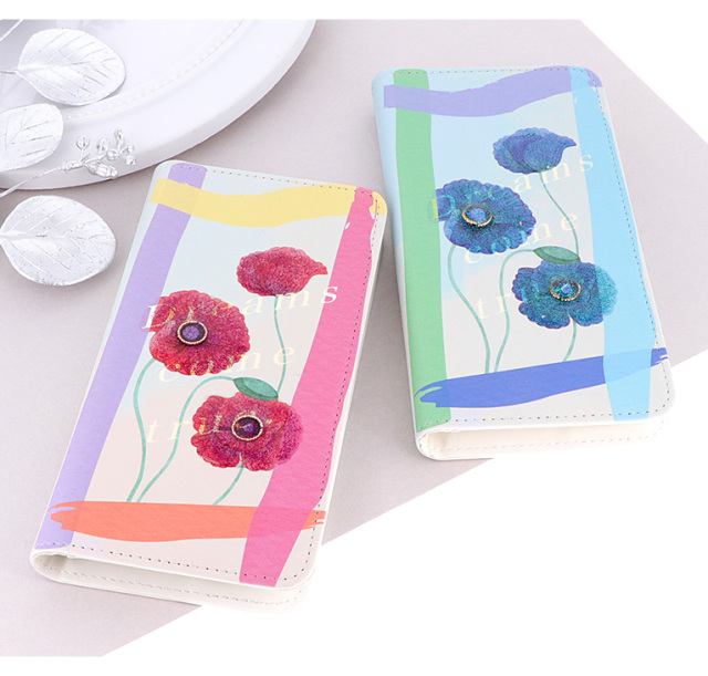 スマホケース 手帳型 カバー 手帳型ケース ベルトなし 花 花柄 flower フラワー ポピー アネモネ