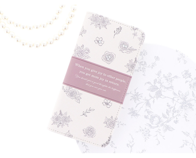 スマホケース 手帳型 カバー 手帳型ケース ベルトなし 花柄 薔薇