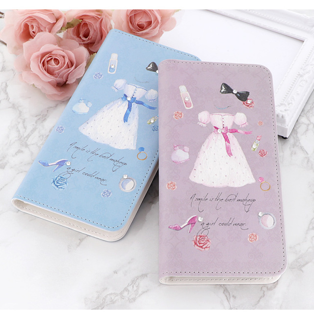スマホケース 手帳型 カバー 手帳型ケース ベルトなし 花柄 香水 パフューム コスメ ファッション