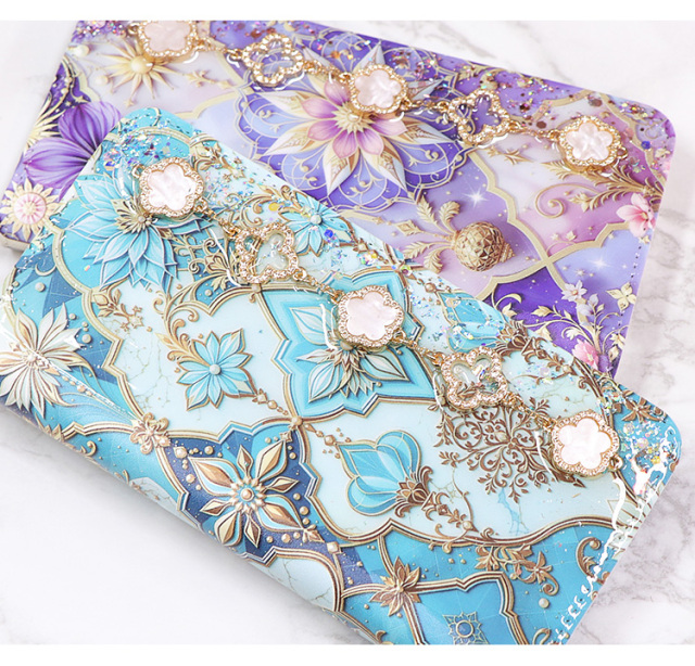 スマホケース 手帳型 カバー 手帳型ケース ベルトなし 花柄 フラワー エスニック アラビアン ファンタジー