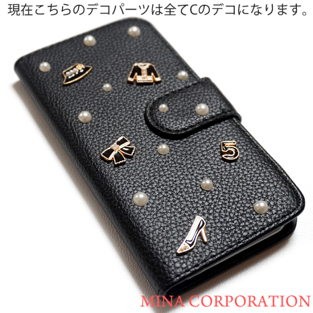スマホケース 手帳型 カバー 手帳型ケース ファッション 服 ウェア 帽子 ハット りぼん リボン ハイヒール 