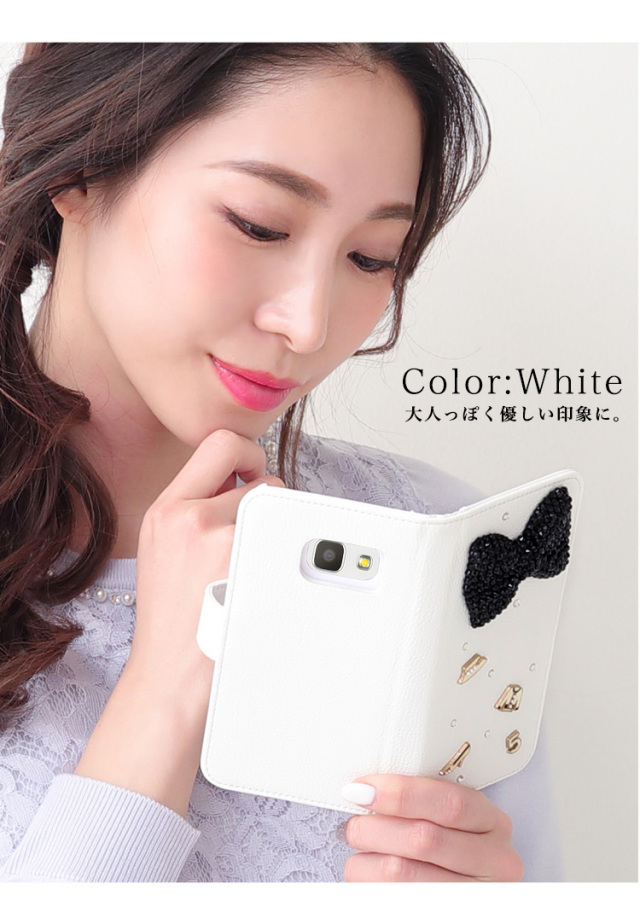 リボン ファッション ナンバー 服 全機種対応 手帳型 手帳型ケース ケース スマホ カバー