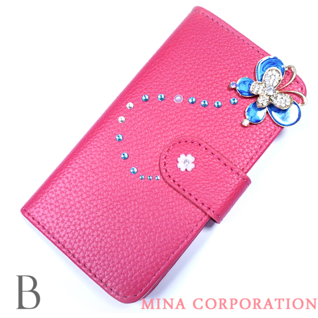 スマホケース 手帳型 カバー 手帳型ケース 蝶々 ちょうちょ バタフライ 蝶 花 フラワー
