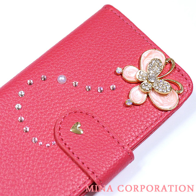 スマホケース 手帳型 カバー 手帳型ケース 蝶々 ちょうちょ バタフライ 蝶 花 フラワー