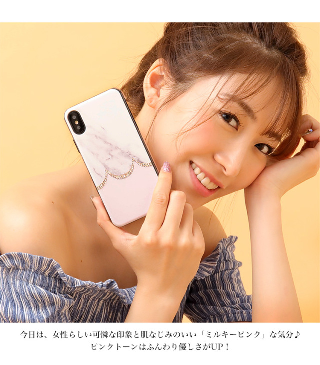 大理石 デコ 全機種対応 スマホケース ハードケース ハードカバー クリアケース