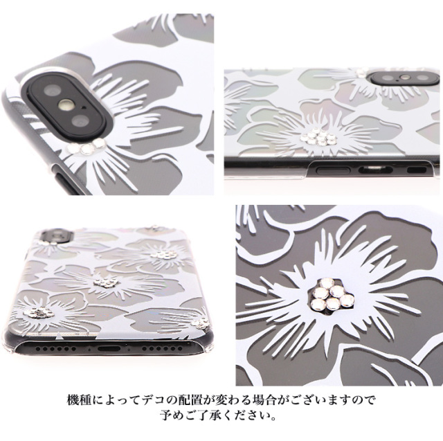 花柄 透かし 全機種対応 スマホケース ハードケース ハードカバー クリアケース