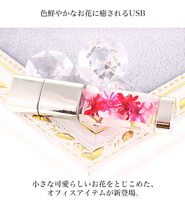 プリザーブドフラワーUSB 花 フラワー