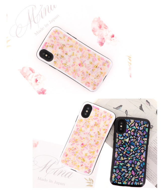 シェル 貝殻 夏 海 Handy Jelly スマホケース ハードケース ハードカバー 全機種対応