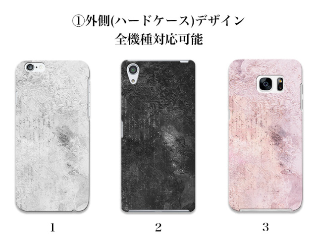 スマホケース 星型ミラーケース スマホスタンド 星 花柄 ネコ ねこ 猫 cat シルエット