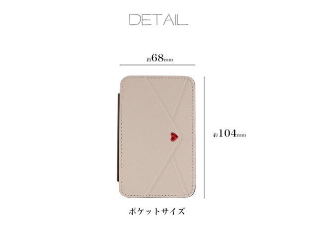 スマホケース カンガルーポケット スマホスタンド カメリア 英字 花柄