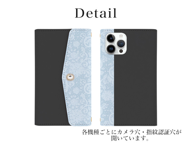 スマホケース 手帳型 カバー 手帳型ケース  全機種対応 三つ折り シンプル レース柄