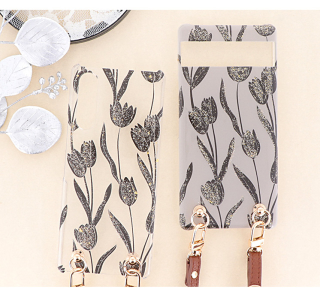 スマホケース ハードケース ハードカバー クリアケース ショルダーケース ショルダータイプ ストラップ付き