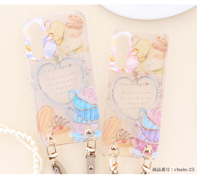 スマホケース ハードケース ハードカバー クリアケース ショルダーケース ショルダータイプ ストラップ付き