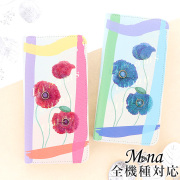 スマホケース 手帳型 カバー 手帳型ケース ベルトなし 花 花柄 flower フラワー ポピー アネモネ