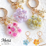 ストラップ キーホルダー 花 ドライフラワー キラキラ