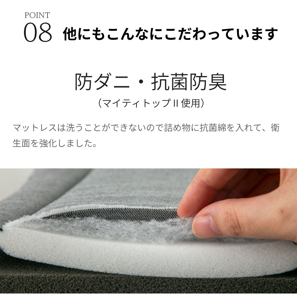 咲夜ハイフィール 薄型高反発ウレタンマットレス S,SD,D