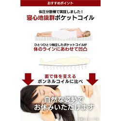 圧縮ポケットコイルマットレス