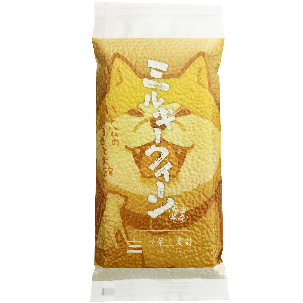 新米 令和7年産【秋田限定デザイン】秋田犬 秋田県産 ミルキークイーン 2合（300g）