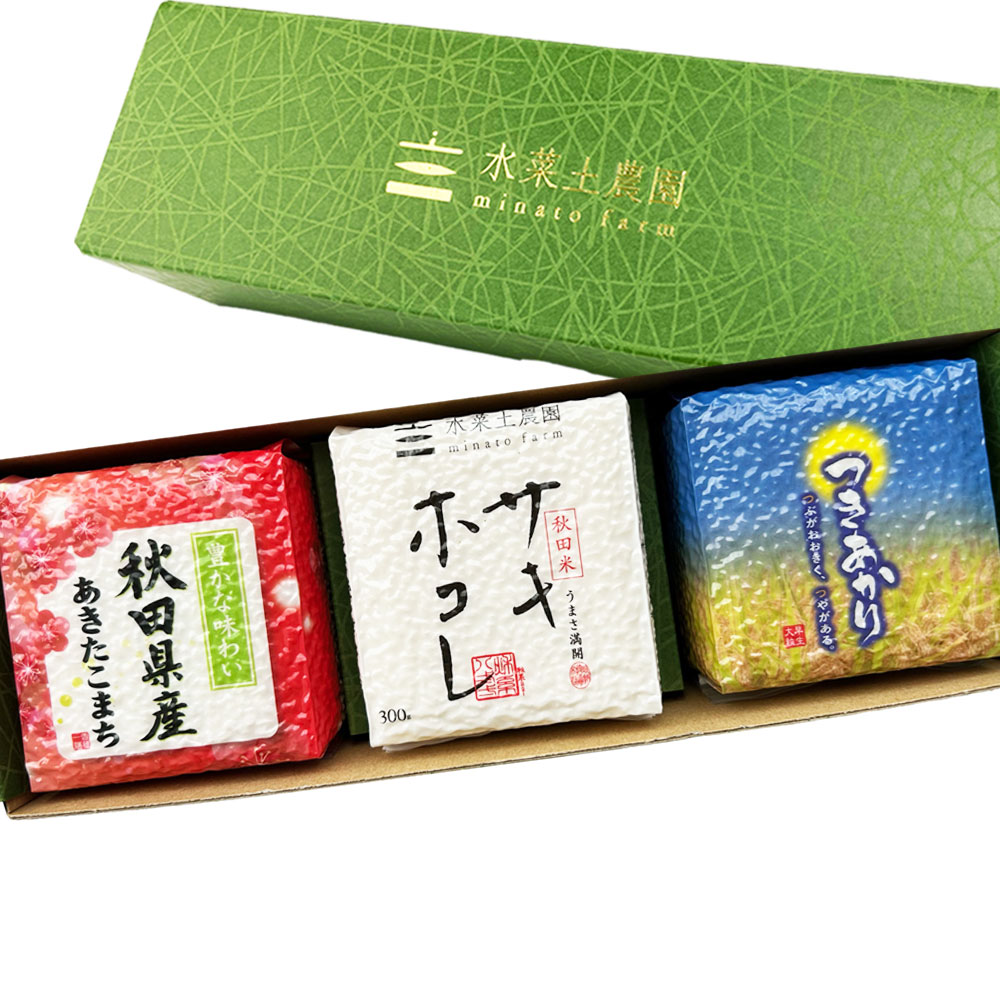 新米 令和7年産 【秋田県産米食べ比べセット】秋田県産 （あきたこまち・サキホコレ・つきあかり）各300g