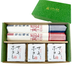 新米 令和7年産 【秋田の美食詰め合わせセット】秋田県産 サキホコレ 300g×3個 ＆ 稲庭うどん 160g×2袋