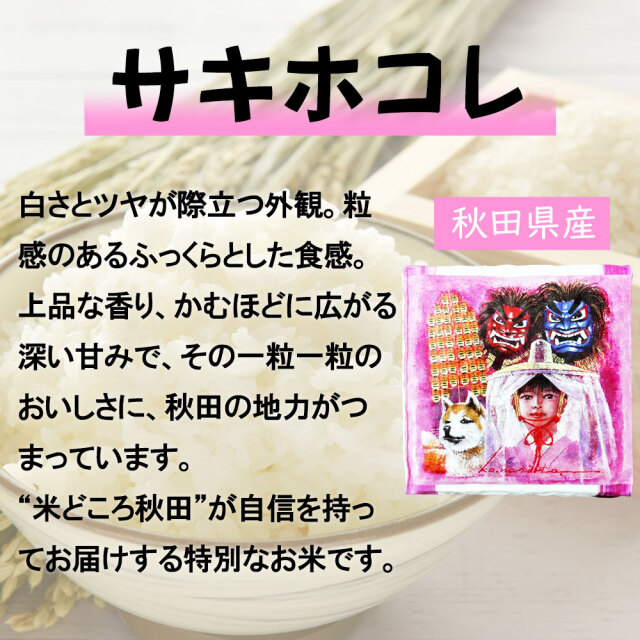 人気銘柄セット A (青天の霹靂、サキホコレ、天のつぶ、だて正夢、つや