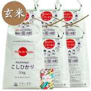 【玄米】新潟県産 こしひかり 30kg（5kg×6袋）子どもに食べさせたいお米 古代米付き 令和7年産