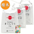 【精米】青森県産 まっしぐら 15kg（5kg×3袋） 子どもに食べさせたいお米 令和5年産 古代米付き