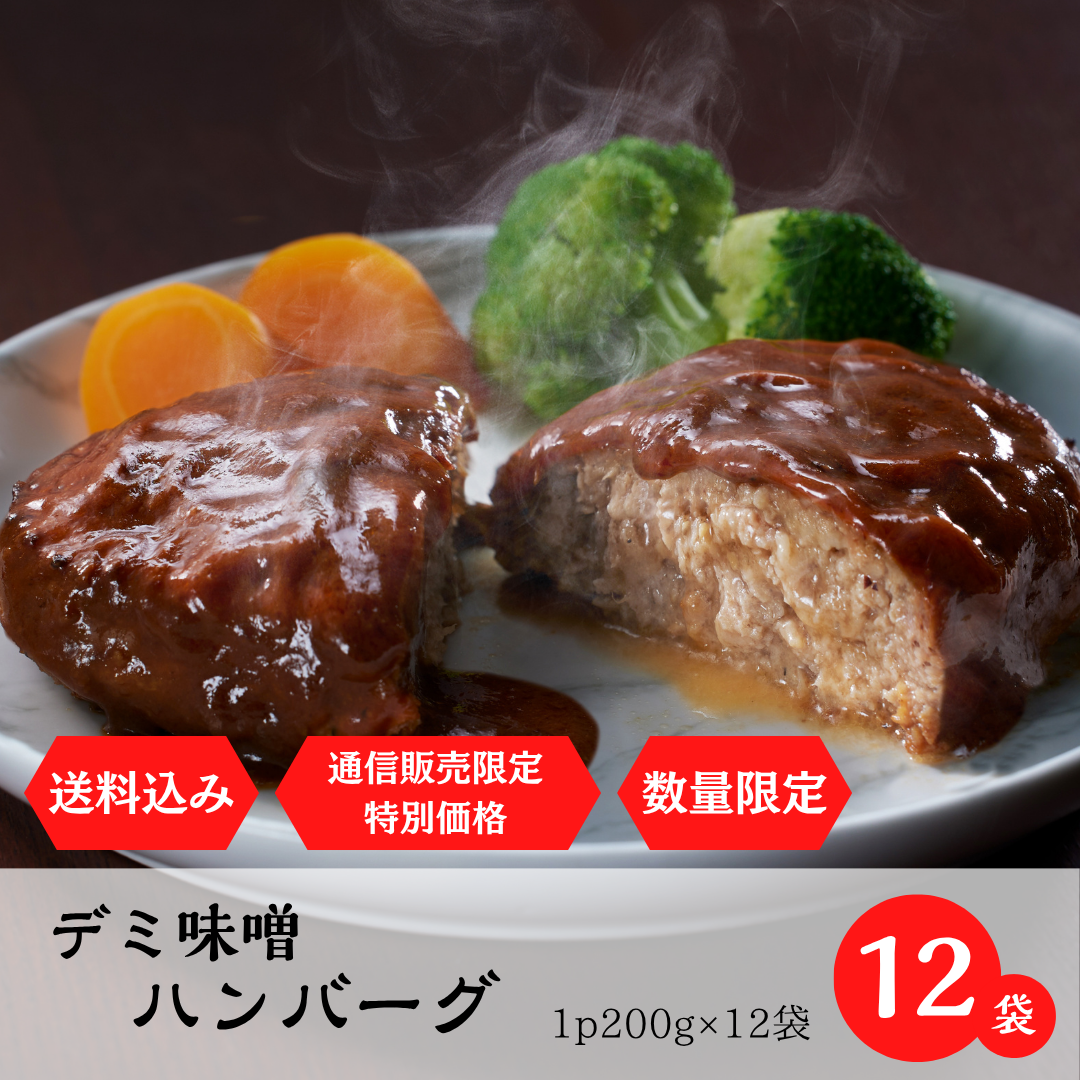 デミ味噌ハンバーグ12個セット