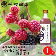 ボイセンベリーの爽やかな甘さ「ボイセンベリーあまざけ500ml 」x1本【数量限定】