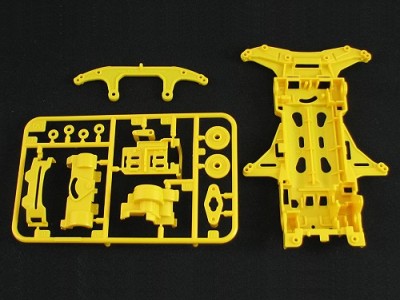 T95353 タミヤ ミニ四駆 強化VSシャーシ （イエロー）