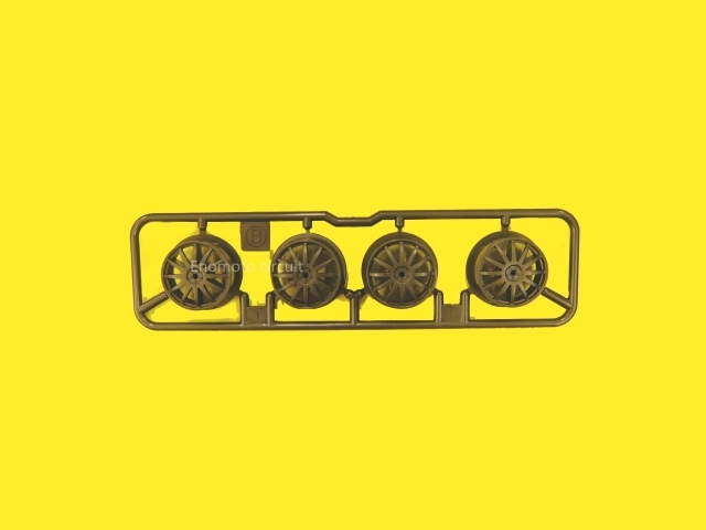 T08259 タミヤアフターパーツ ローハイトホイール(フィン・ダークシルバー）