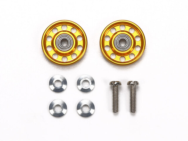 T95704 軽量13mmオールアルミベアリングローラー (ゴールド)