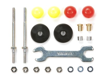 T15408　タミヤ　ロングスタビ低摩擦プラローラー(13mm)セット