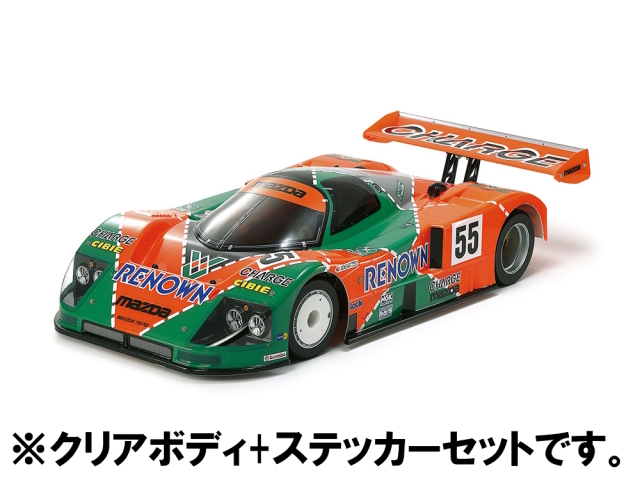 19803551 タミヤ 1/10 RC MAZDA 787B クリアボディ+ステッカーセット