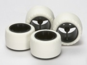 T15415　タミヤ　スーパーX・XX カーボン小径ホイール＆バレルタイヤ（ホワイト）