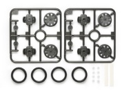 T15443　タミヤ　ローハイトタイヤ&ワンウェイホイールセット