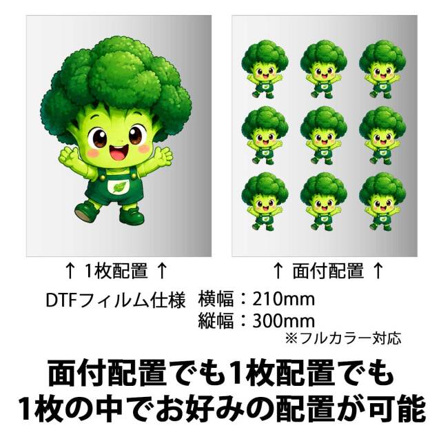 即納可能】1枚から作れる 自分でデザイン オリジナル A4サイズ DTF
