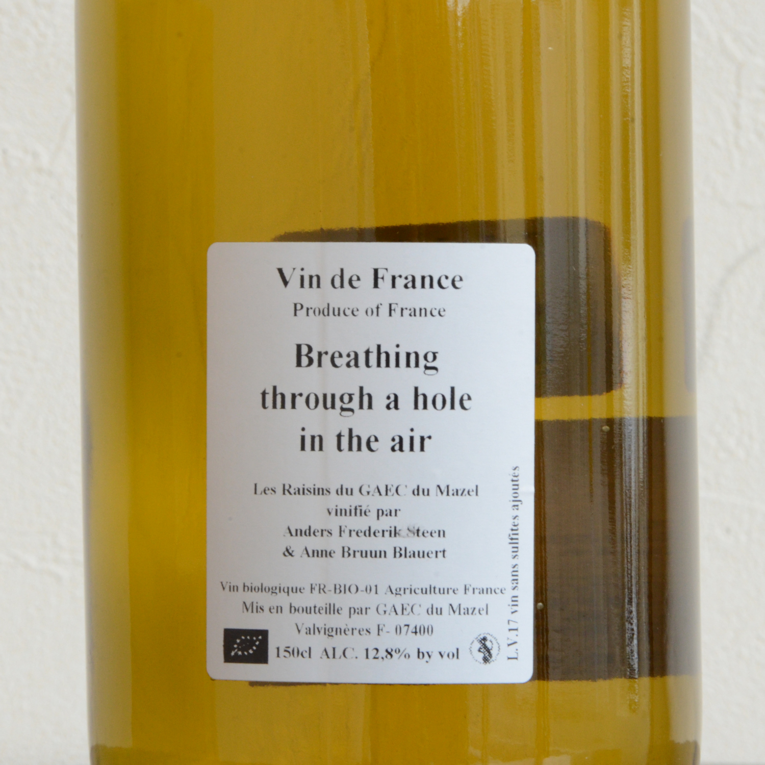 アンダース フレデリック スティーン ブリースィング スルー ア ホール イン ディ エア マグナム 17 1500ml