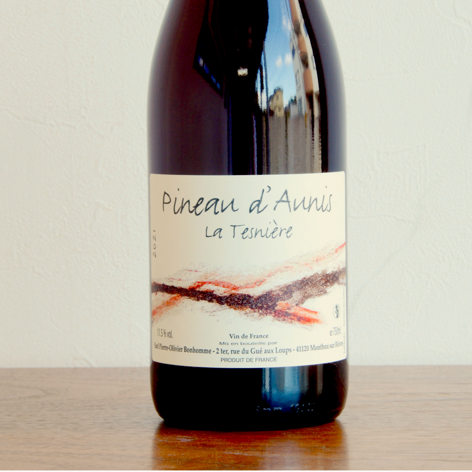 ピエール＝オリヴィエ・ボノーム/ラ・テニエール・ピノドニス VdF  Tesniere Rouge 2021 Pineau dAunis