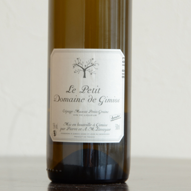 ル・プティ・ドメーヌ・ド・ジミオ/ヴァン・ド・リクール ミュスカ・プティ・グレン(甘口酒精強化)2016