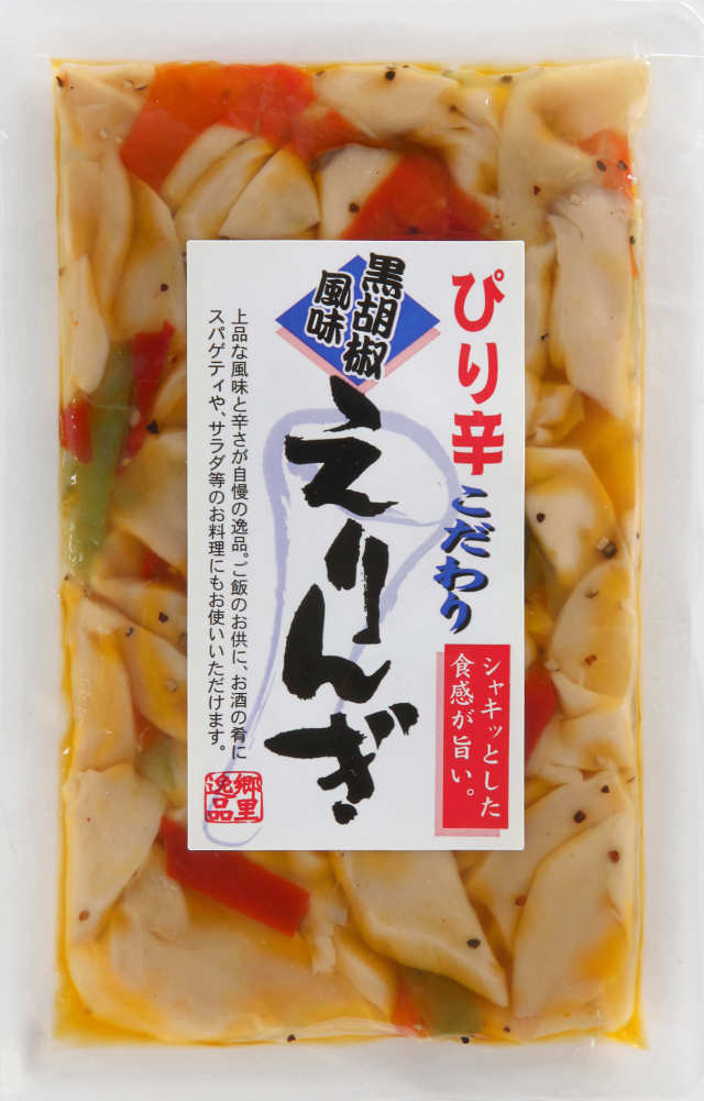 ぴり辛えりんぎ黒胡椒風味