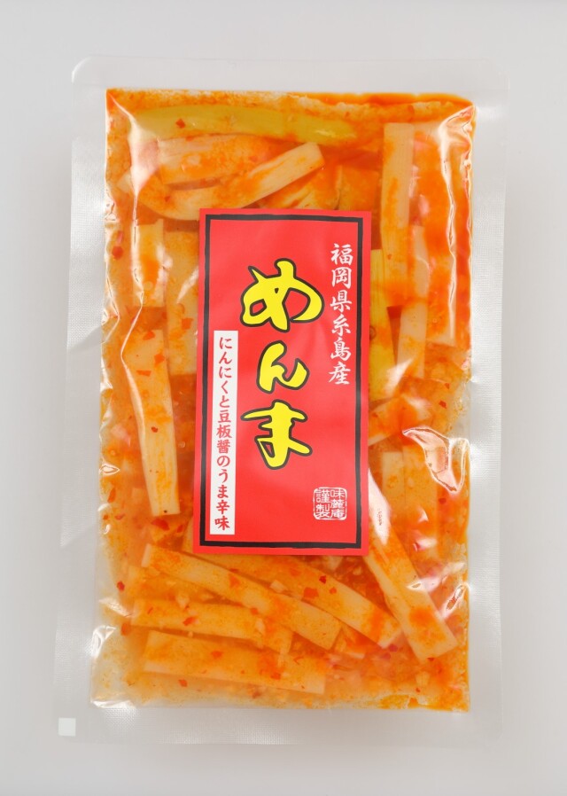 福岡県糸島産めんま　にんにくと豆板醤のうま辛味