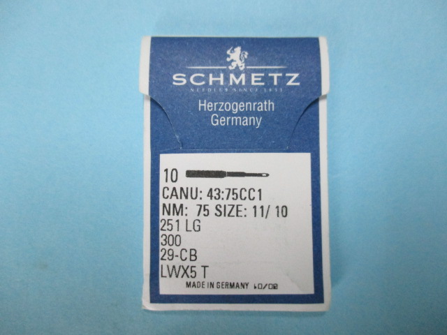 シュメッツ(SCHMETZ) LW X 5T (251LG) (300)　【10本入り】