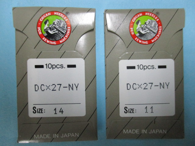 オルガン針　DC X 27-NY (目飛び減少針)  【10本入り】