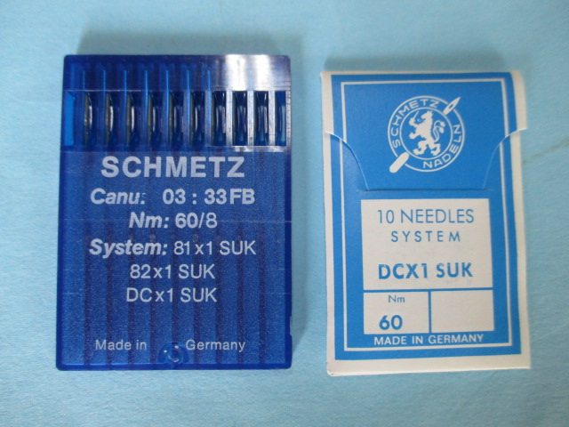シュメッツ針,DC X 1SUK